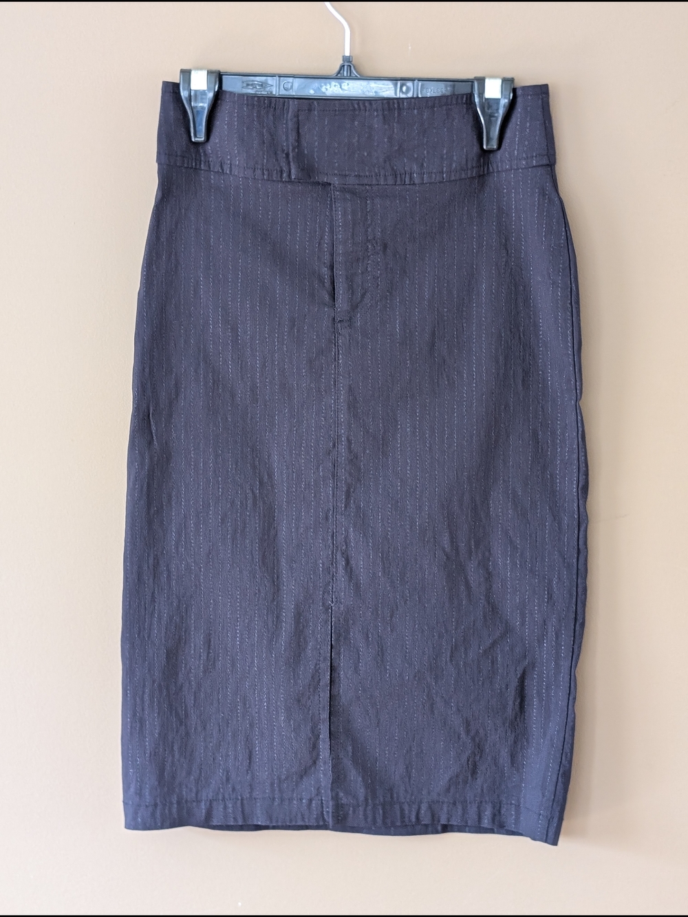 Dynamite Stretchy Pinstrip Midi Skirt